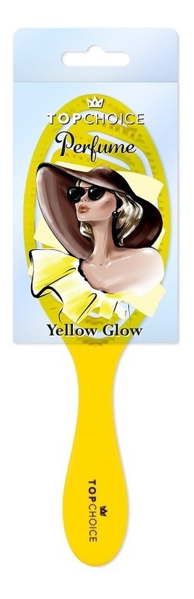 Szczotka do włosów Yellow Glow - okrągła (64524)