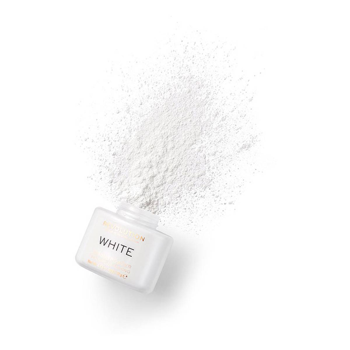 Makeup Revolution White sypki biały puder do twarzy 32g
