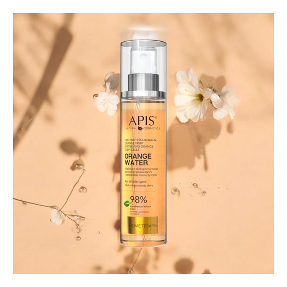 Apis Professional Mgiełka z Ekologiczną Wodą z Owoców Pomarańczy i Komórkami Macierzystymi 150ml
