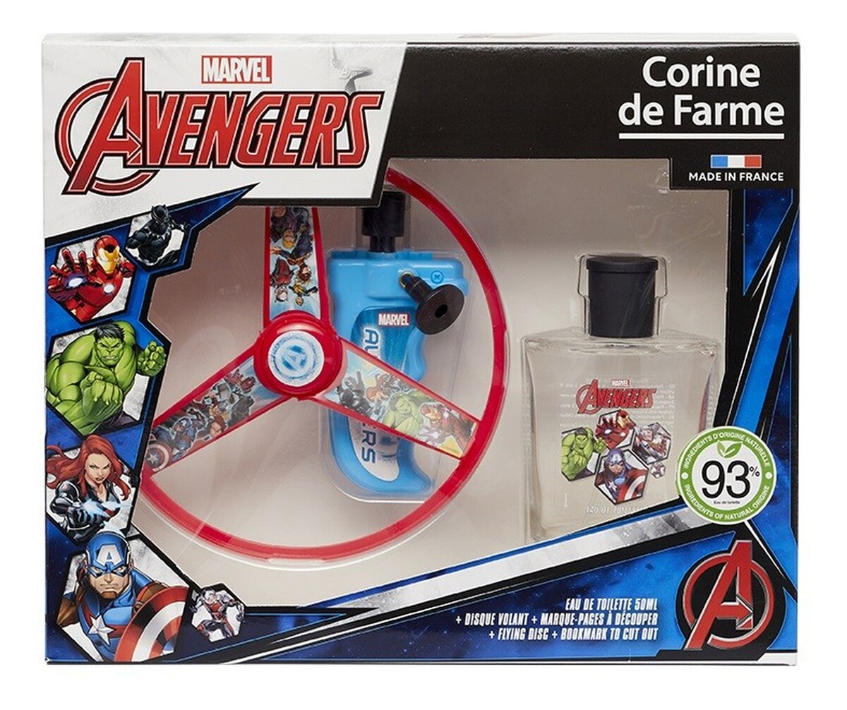 Zestaw prezentowy dla chłopców avengers 1op.
