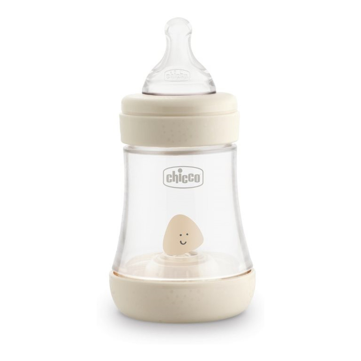 Chicco Perfect5 butelka antykolkowa ze smoczkiem silikonowym przepływ wolny 0m+ neutrala 150ml