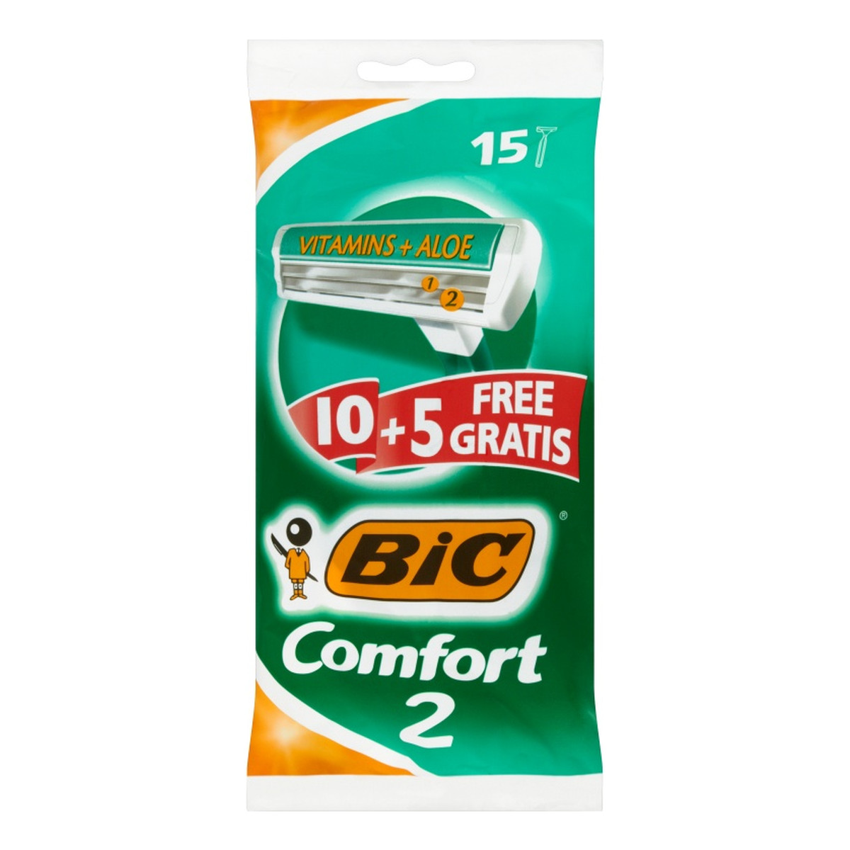 Bic Comfort Sensitive Jednoczęściowe maszynki do golenia 15 sztuk