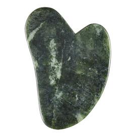 Jade Gua Sha Green kamień do masażu twarzy Zielony