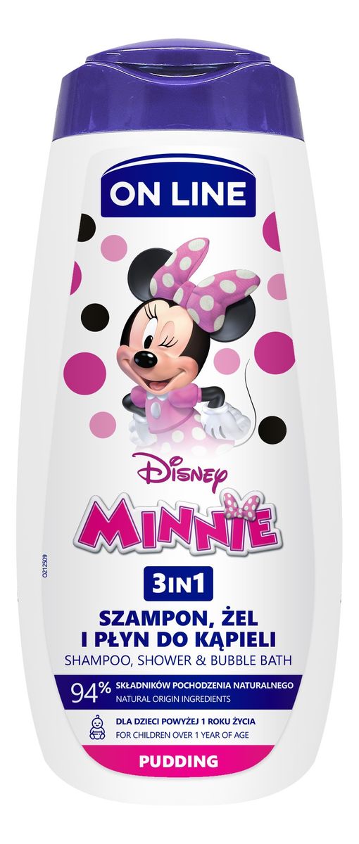 Żel pod prysznic 3w1 dla dzieci Minnie - Pudding