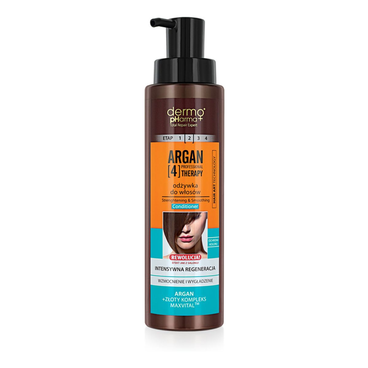 Dermo Pharma Argan ODŻYWKA DO WŁOSÓW INTENSYWNA REGENERACJA WZMOCNIENIE I WYGŁADZENIE 400ml