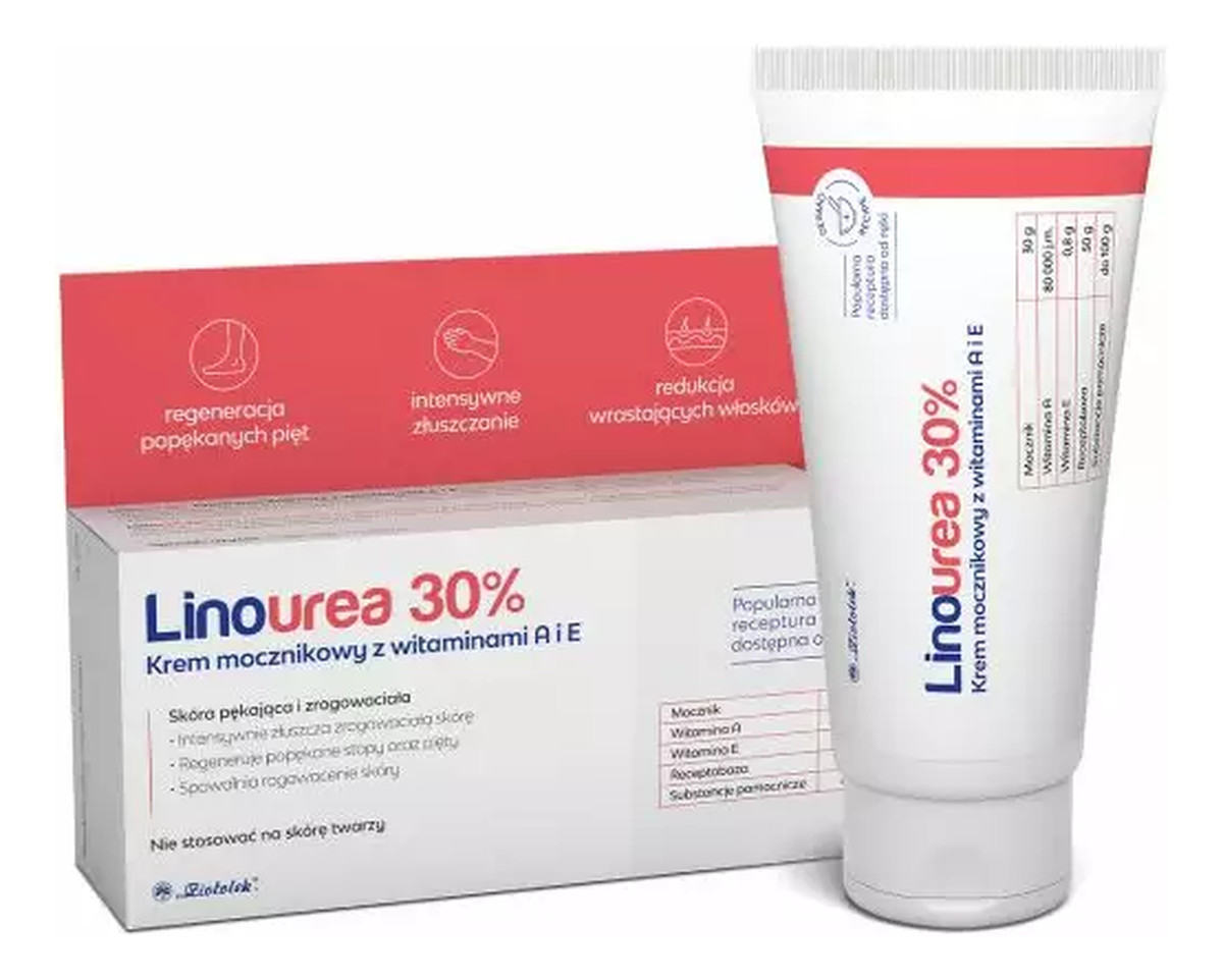 Krem mocznikowy z witaminami A i E 30%