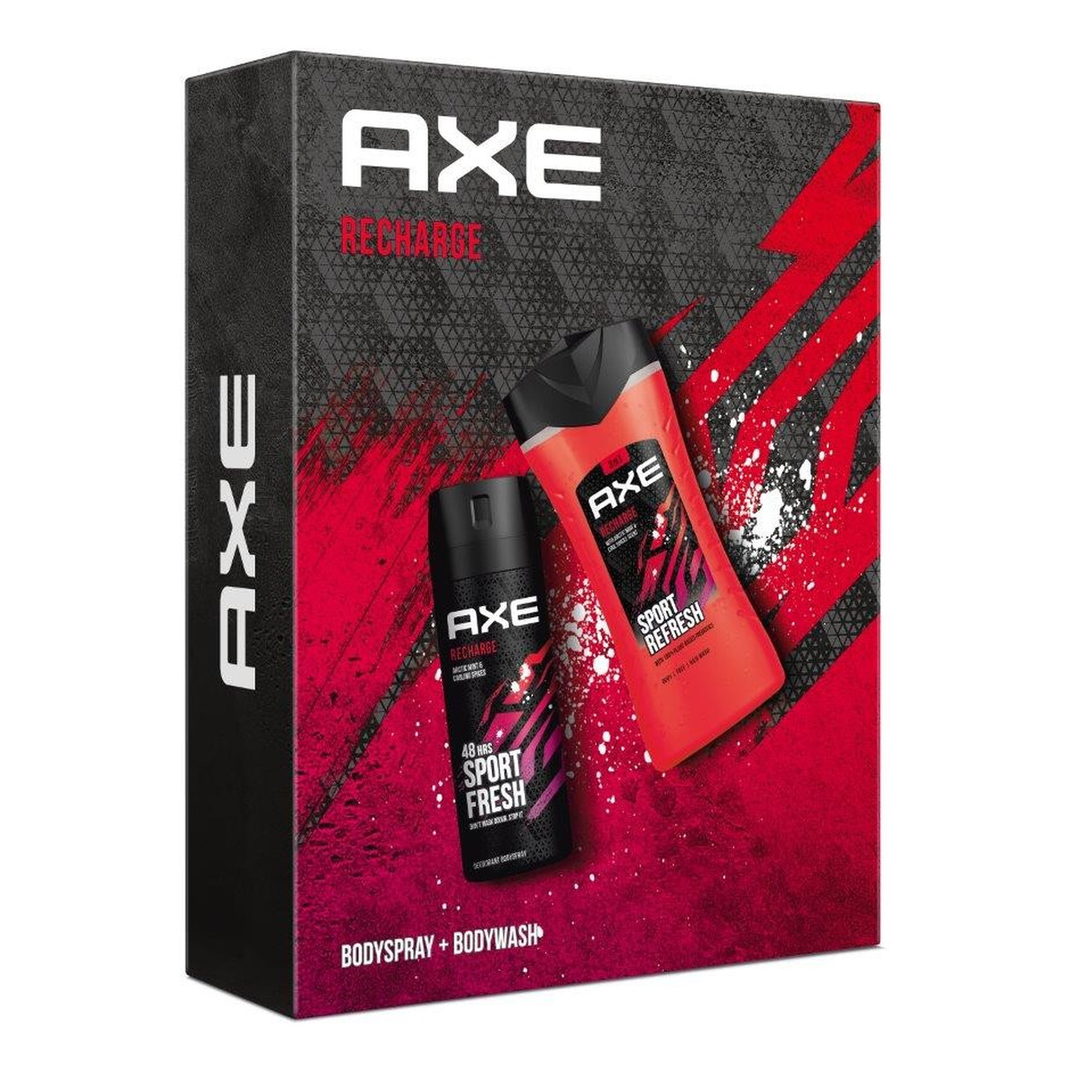 Axe Zestaw prezentowy Recharge dezodorant 100 ml + żel pod prysznic 200ml