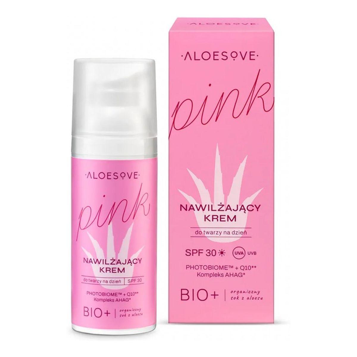 Aloesove Pink Nawilżający krem do twarzy SPF30 50ml