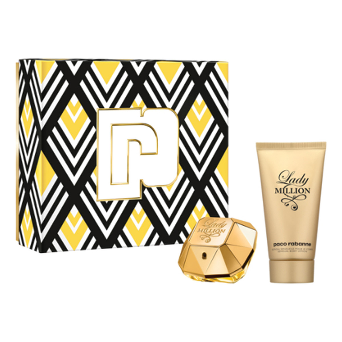 Paco Rabanne Lady Million Zestaw woda perfumowana spray 50ml + balsam do ciała 75ml