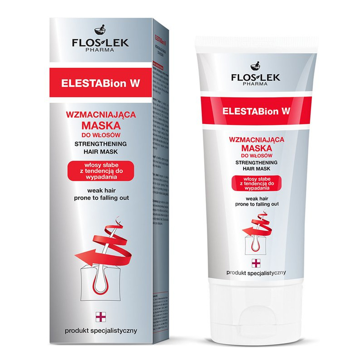 FlosLek Pharma Elestabion W Wzmacniająca Maska Do Włosów Włosy Słabe Z Tendencją Do Wypadania 200ml