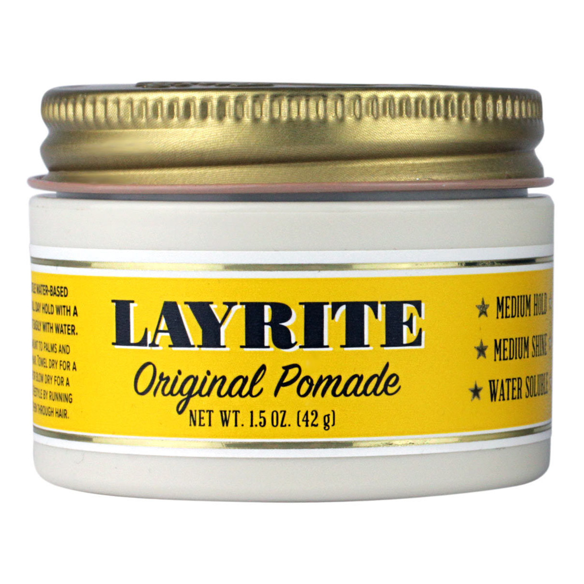 Layrite Pomada Original o średnim utrwaleniu do włosów dla mężczyzn 42g
