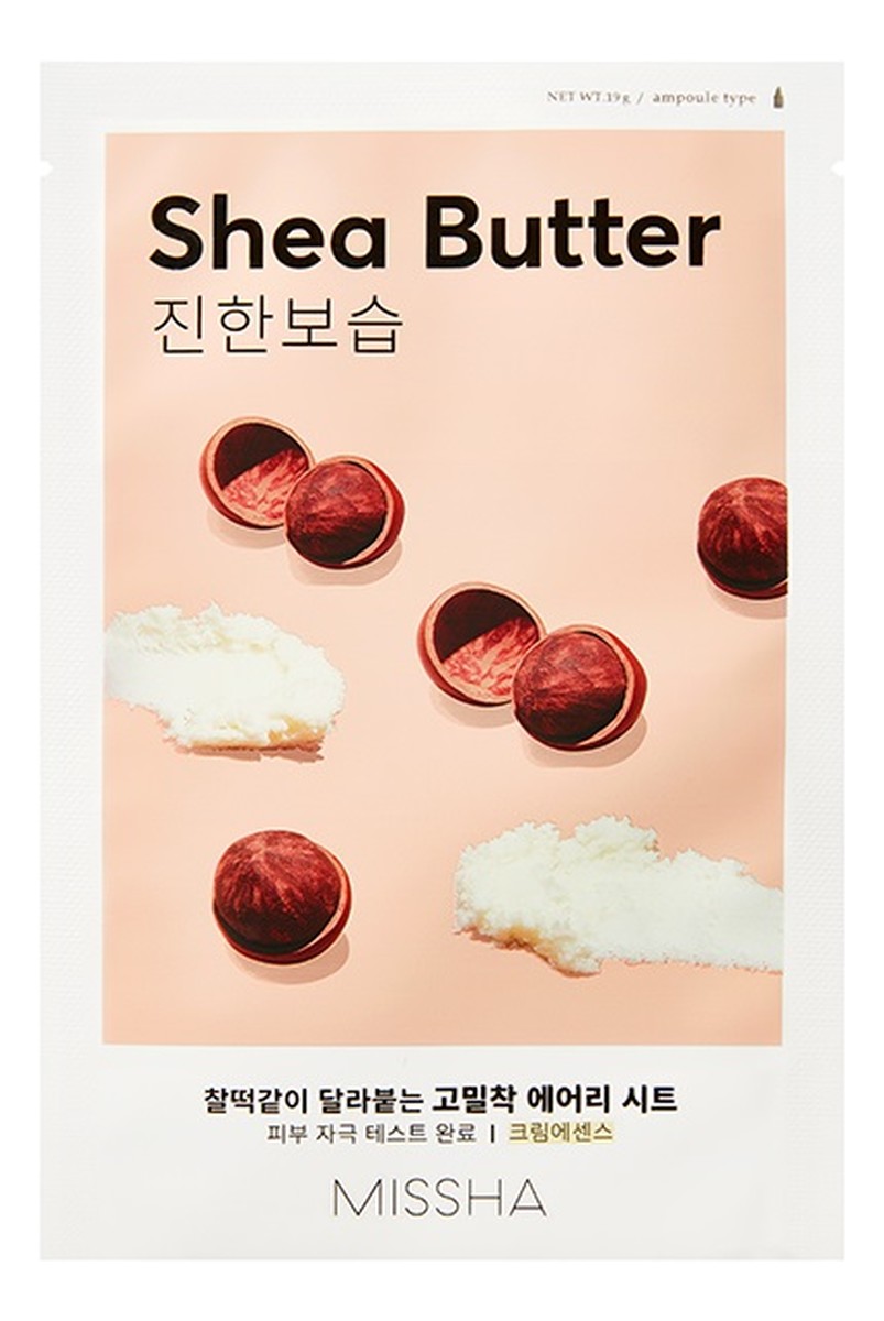 nawilżająco-odżywcza maseczka w płachcie z masłem shea shea butter