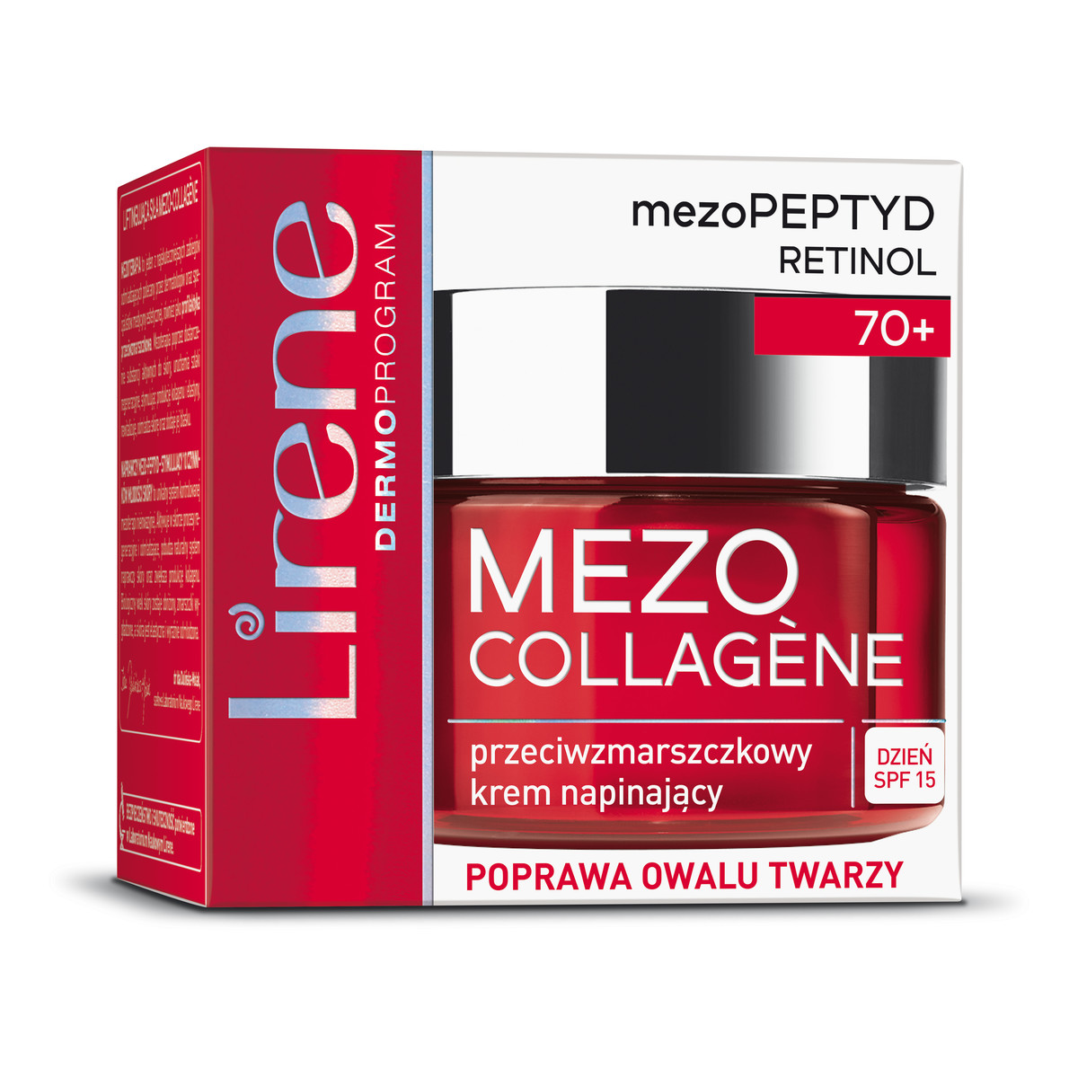 Lirene Mezo Collagene Przeciwzmarszczkowy krem napinający na dzień 70+ SPF 15 50ml