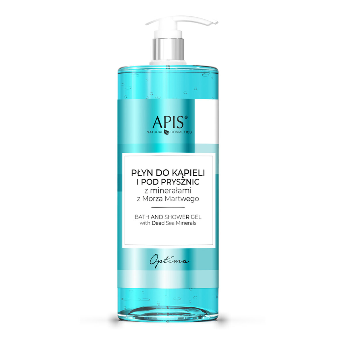 Apis Dead Sea Minerals Optima Płyn Do Kąpieli i Pod Prysznic Minerały Z Morza Martwego 2x1L