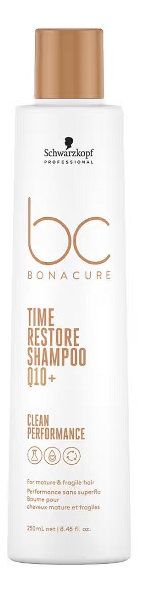 Bc bonacure time restore shampoo delikatnie oczyszczający szampon do włosów dojrzałych