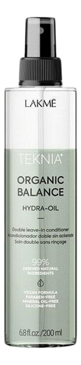 Teknia organic balance hydra-oil dwufazowa odżywka bez spłukiwania do wszystkich rodzajów włosów