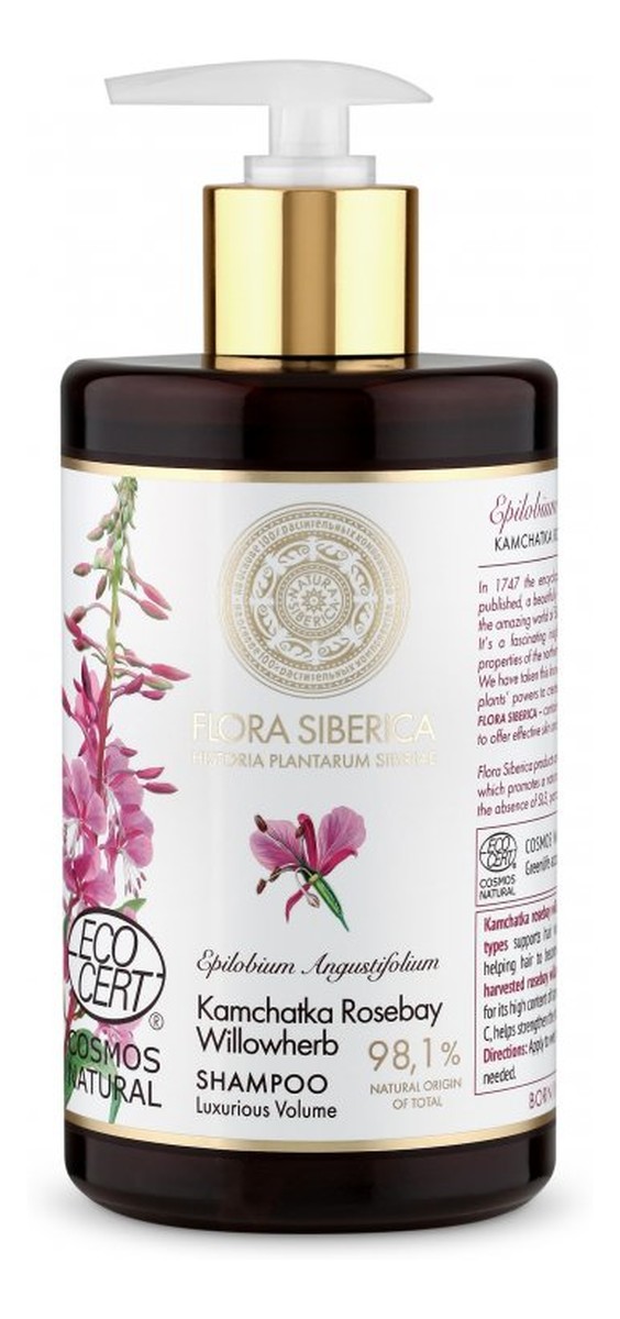 Kamchatka Rosebay Willowherb szampon do włosów zwiększający objętość