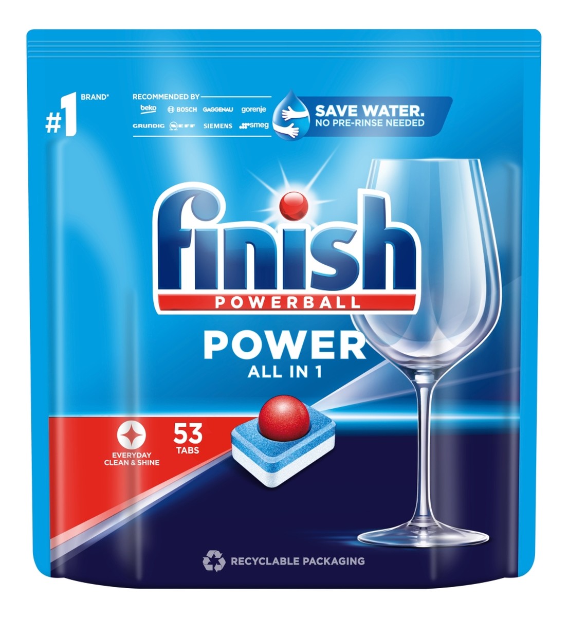 Power all in 1 tabletki do zmywarki fresh 53szt
