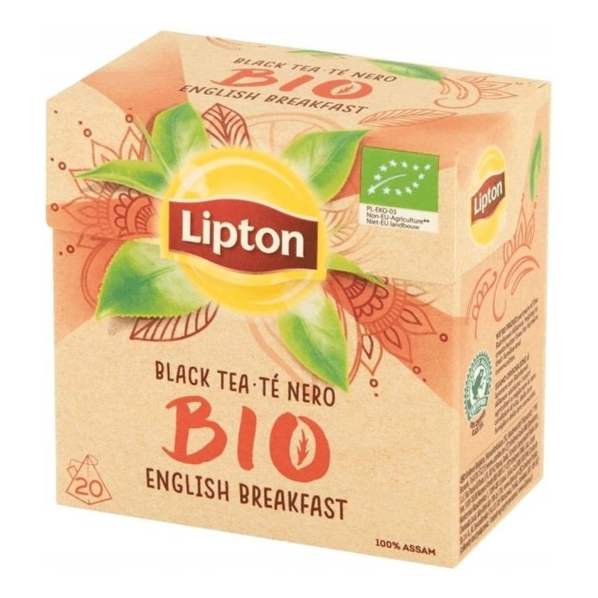 Lipton Bio herbata czarna 20 piramidek 36g