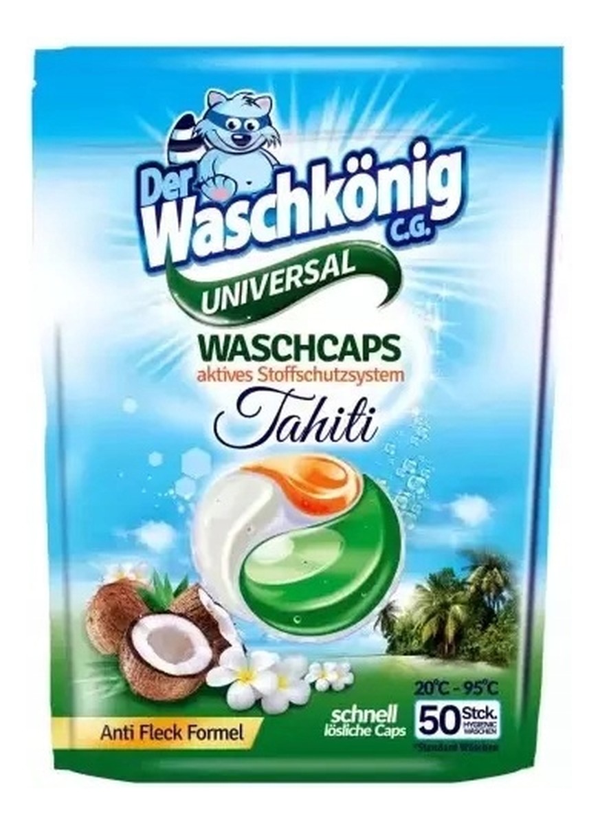 Kapsułki do prania trzykomorowe 50 Szt. Tahiti Universal