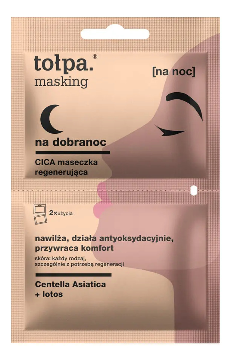 Maseczka odbudowująca Na dobranoc CICA 2x5 ml