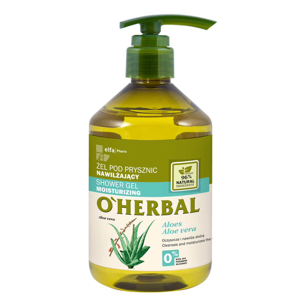 O'Herbal Ekstrakt Z Aloesu Nawilżający Żel Pod Prysznic 500ml