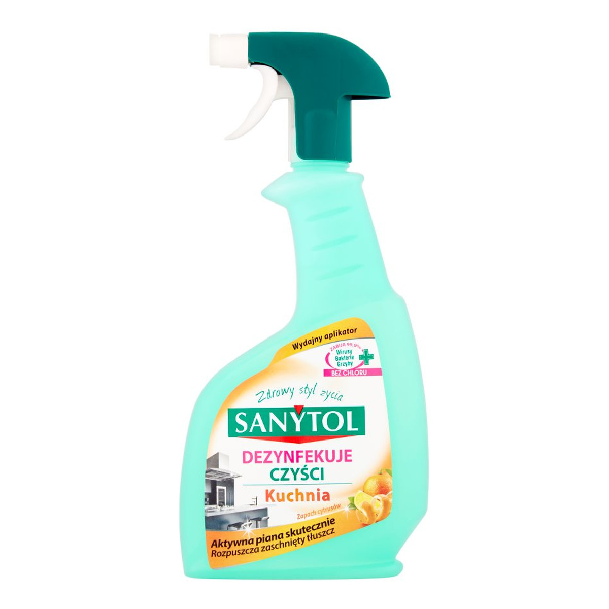 Sanytol Płyn czyszczący i dezynfekujący do kuchni w sprayu cytrusy 500ml