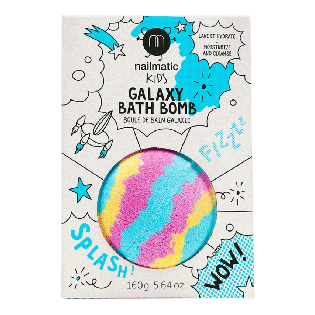 Nailmatic Kids galaxy bath bomb kula do kąpieli dla dzieci 160g
