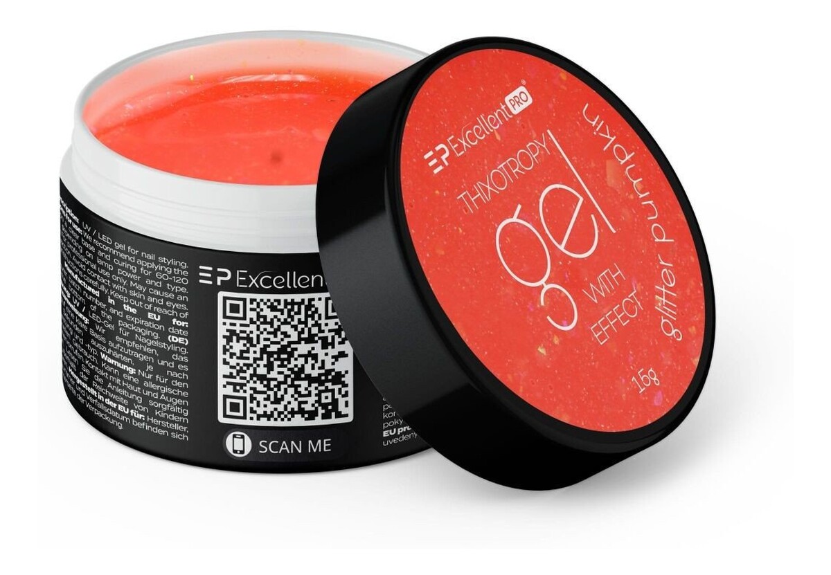 Żel budujący glitter pumpkin