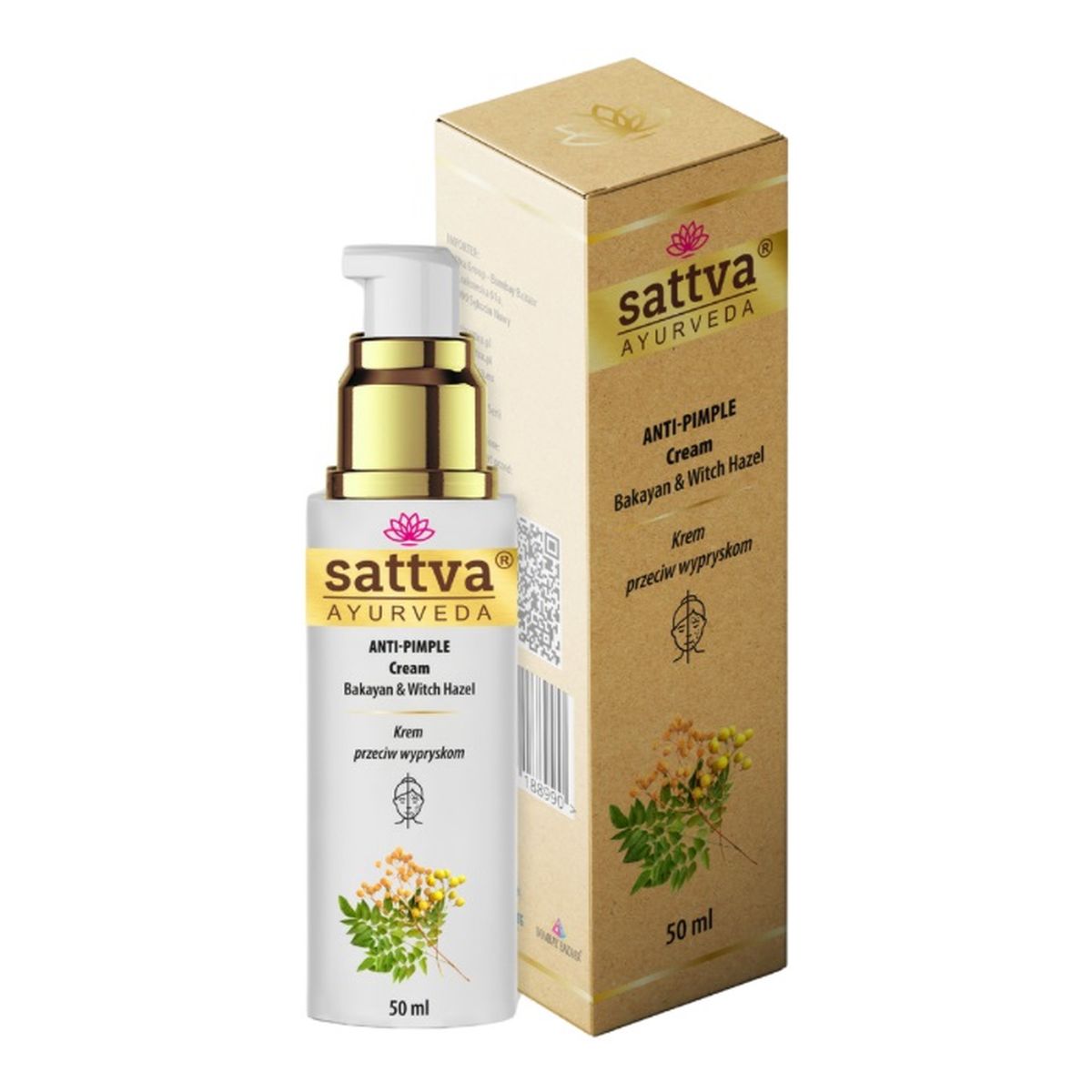 Sattva Anti-Pimple Cream Krem przeciw wypryskom 50ml