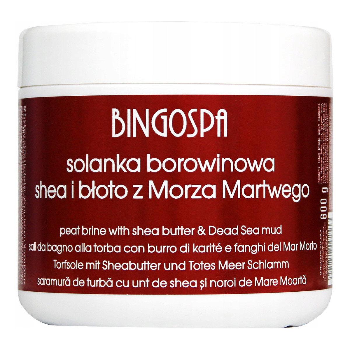 BingoSpa Solanka borowinowa z masłem shea i błotem Morza Martwego 600g