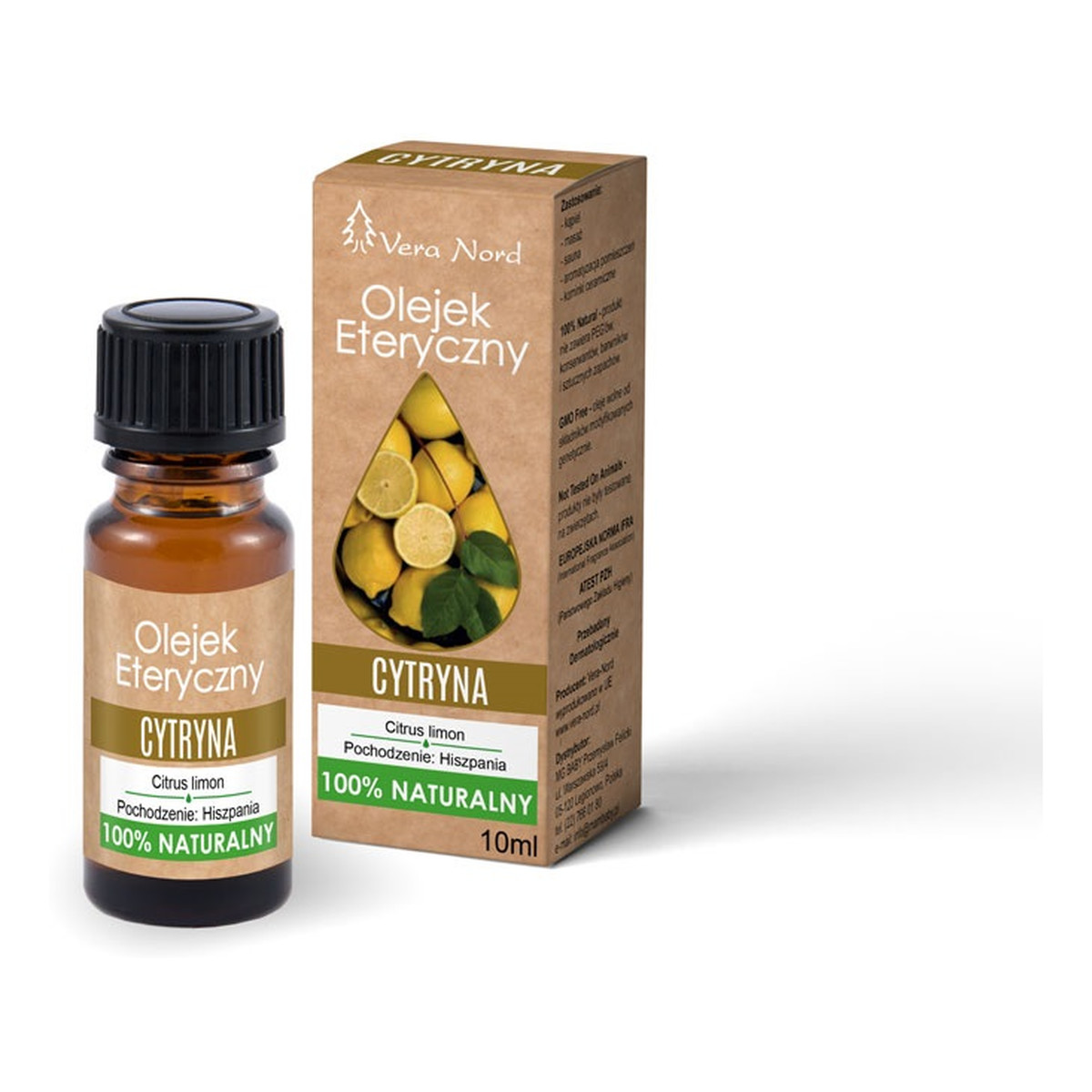 Vera Nord Naturalny Olejek eteryczny cytryna 10ml