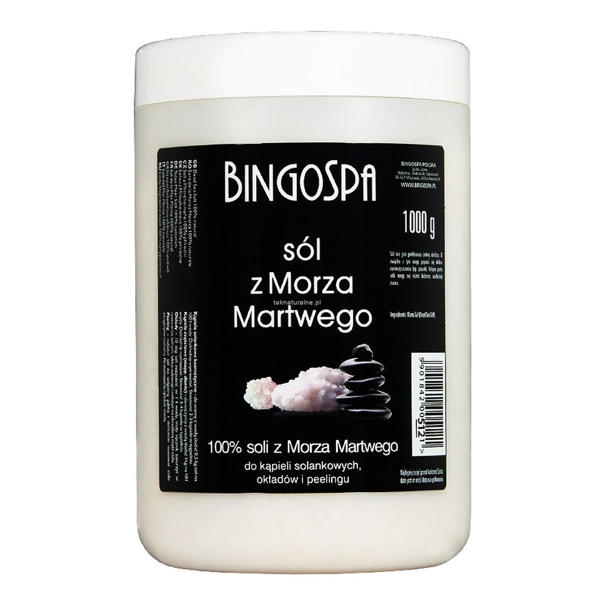 BINGOSPA Sól do kąpieli z Morza Martwego 100% 1000g