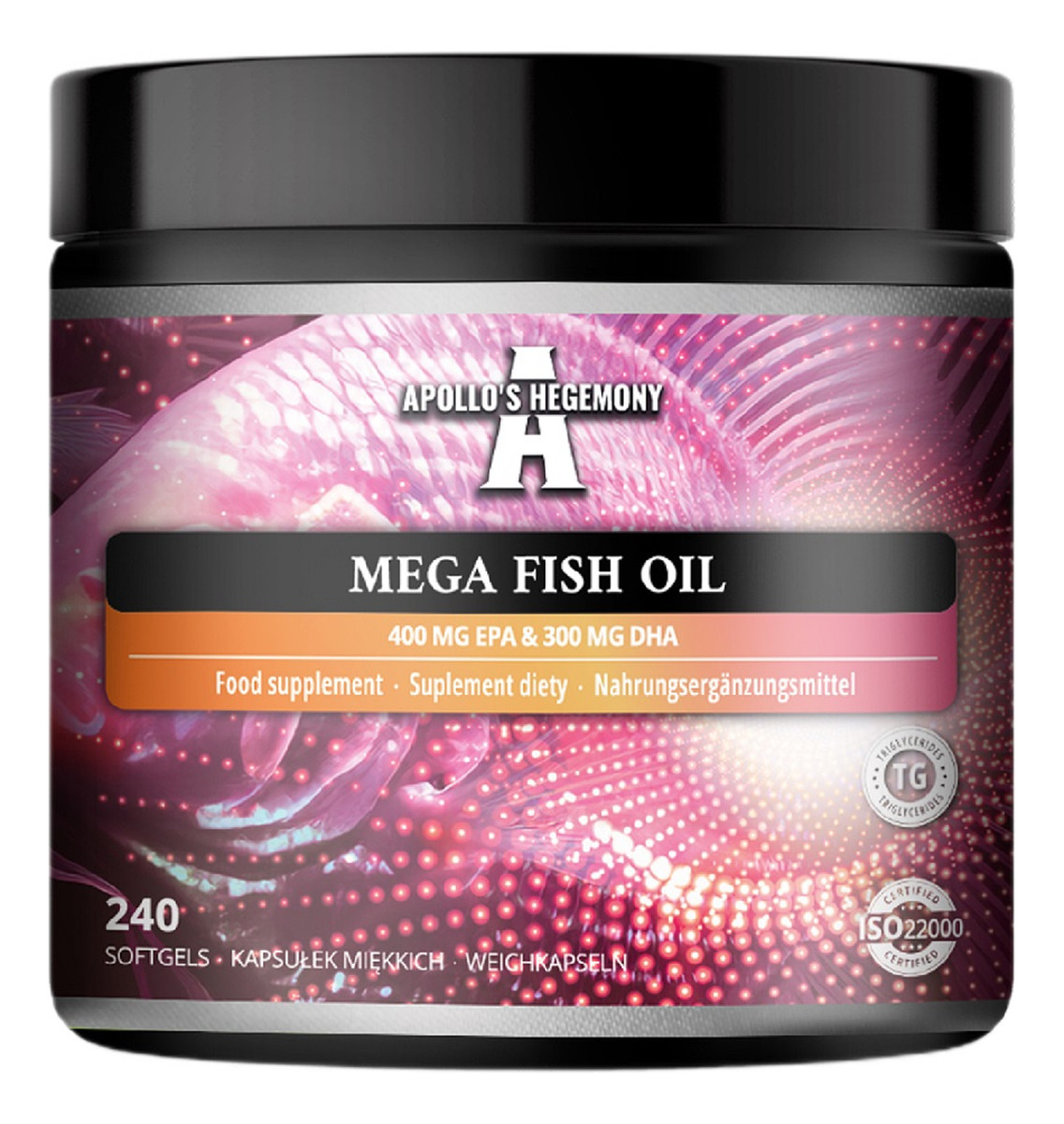 Mega Fish Oil suplement diety 240 Kapsułek