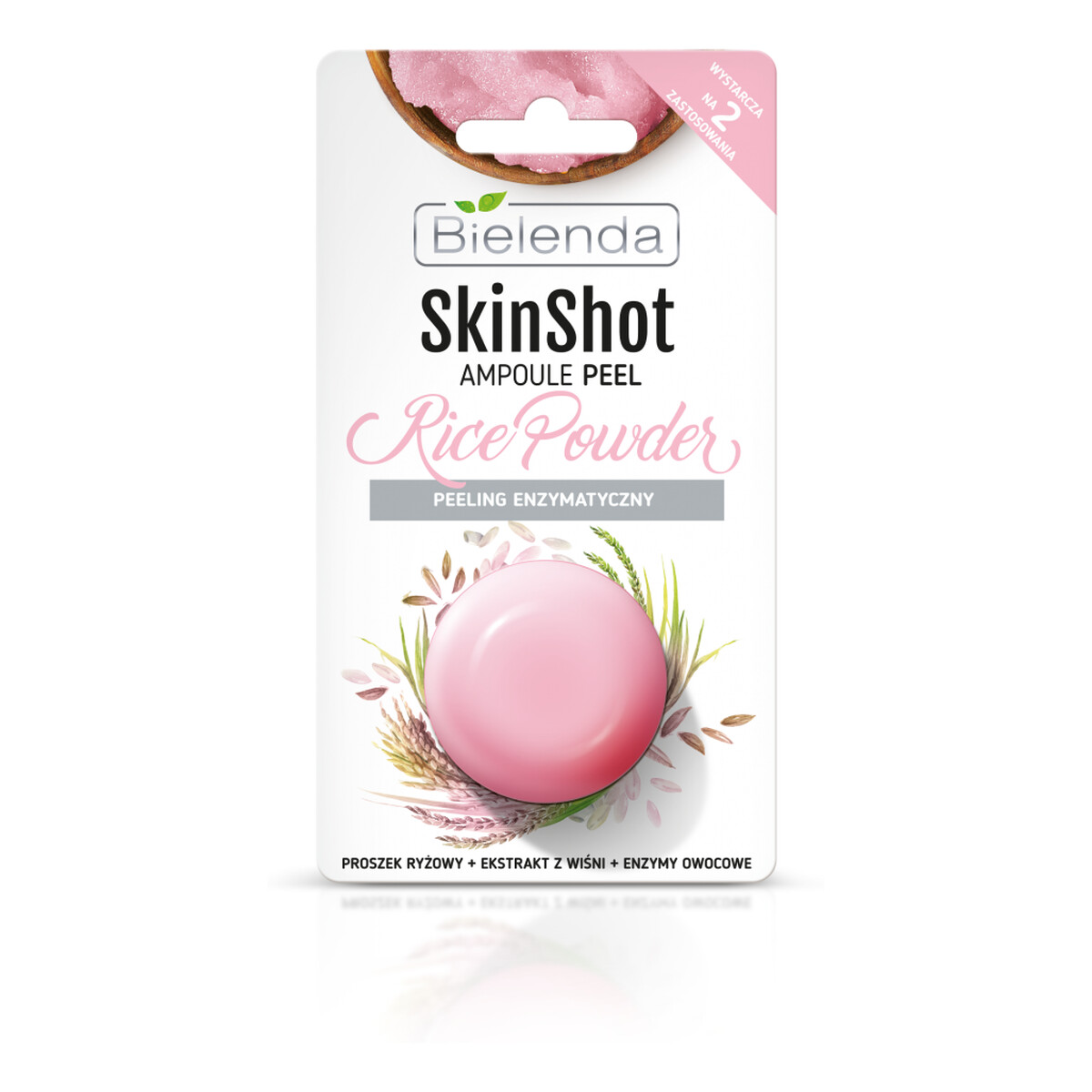Bielenda Skin Shot Enzymatyczny Peeling w Ampułce Rice Powder 8g