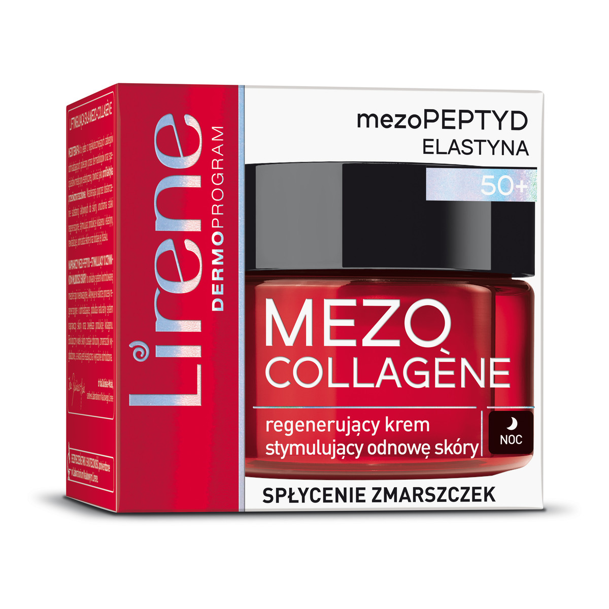 Lirene Mezo Collagene Regenerujący krem stymulujący odnowę skóry na noc 50+ 50ml