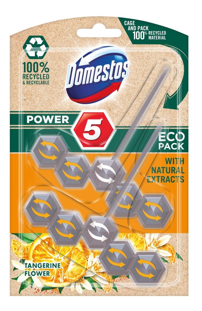 Eco zapachowa do toalet Kostka Toaletowa Tangerine Flower 2x55g