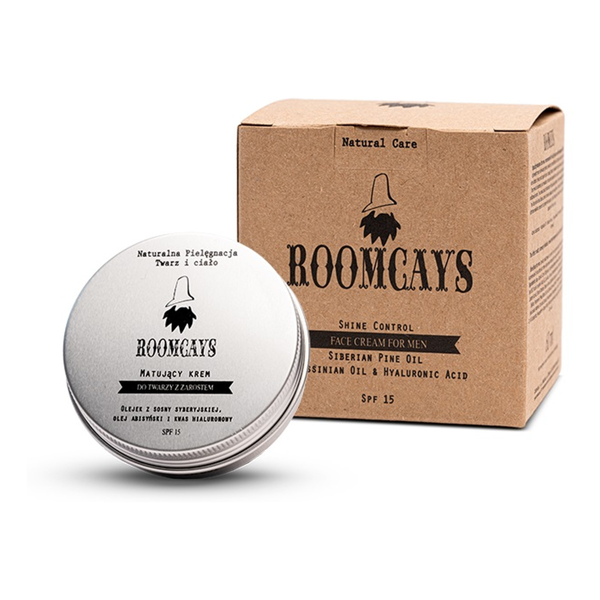 Roomcays Matujący Krem do twarzy z zarostem spf15 50ml