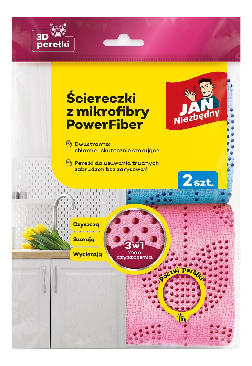 Ściereczki z mikrofibry PowerFiber 2 szt.