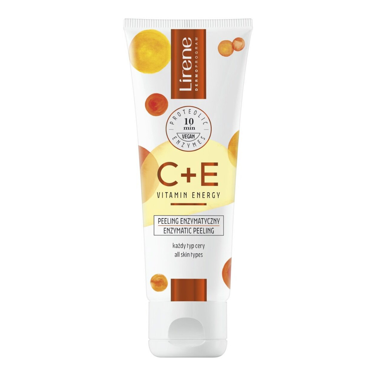 Lirene C+E Vitamin Energy Rewitalizujący Peeling Enzymatyczny 75ml