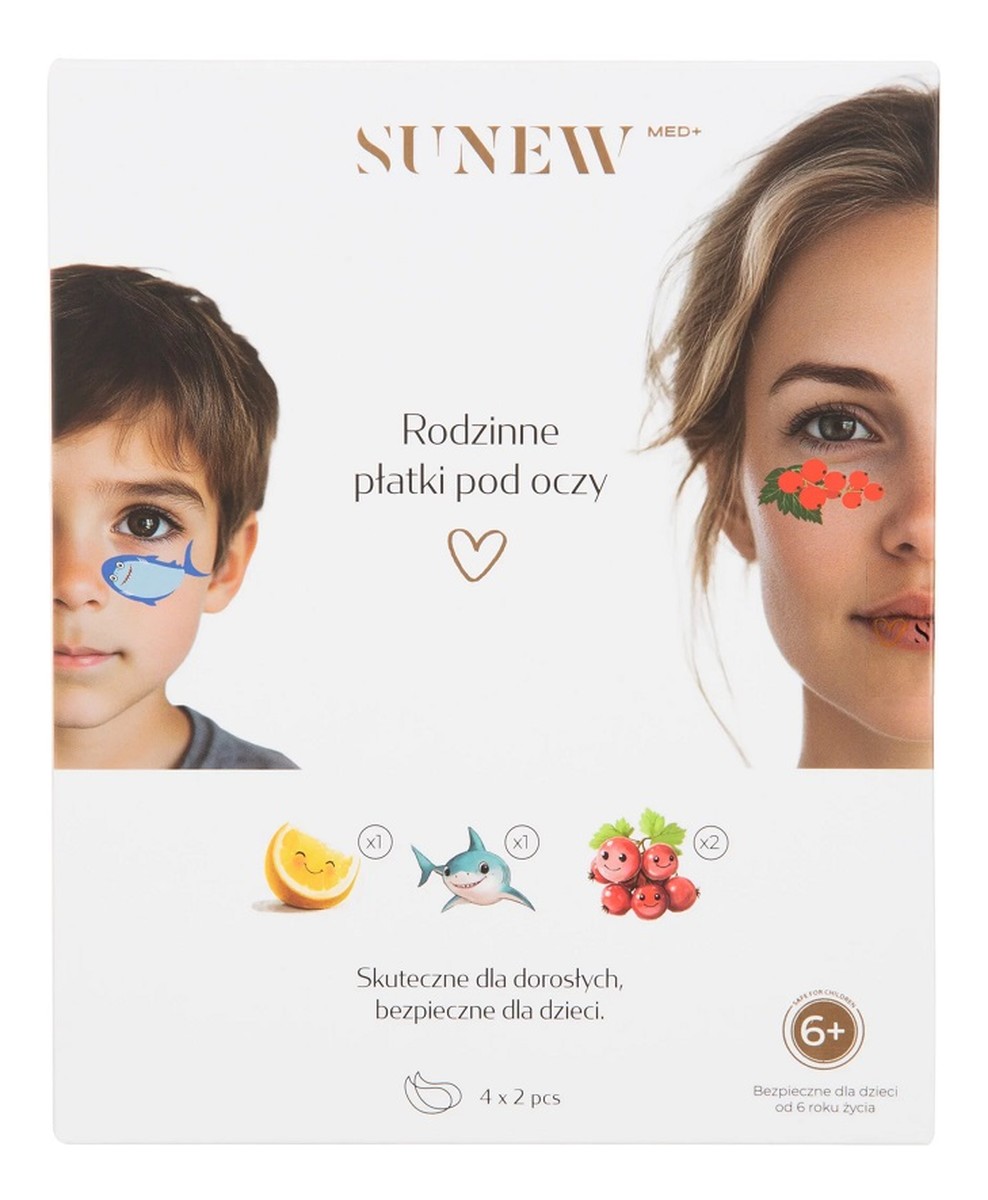 Family eye patches rodzinne płatki pod oczy 4x2szt.