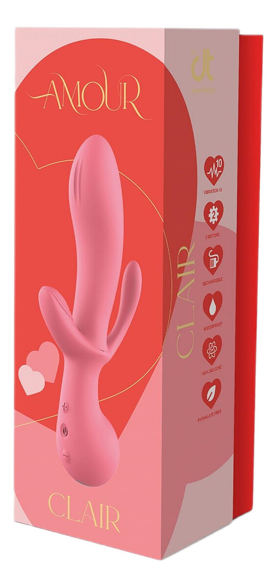 Amour triple pleasure potrójny wibrator pink