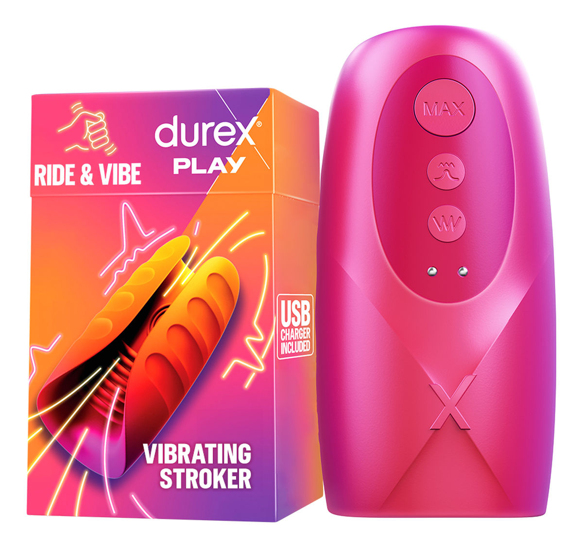 Play ride vibe stymulujący masturbator męski