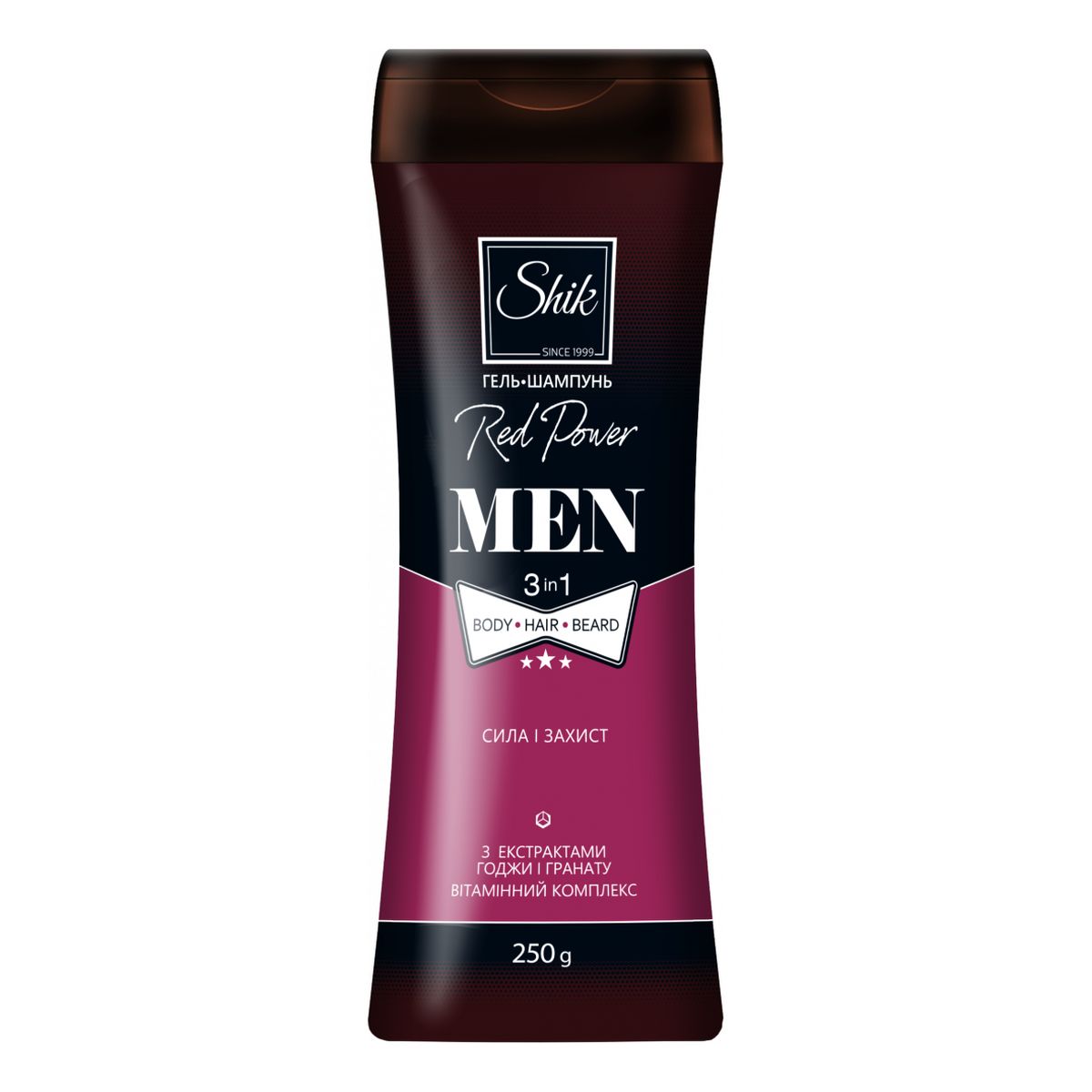 Shik Red Рower Żel pod prysznic i szampon dla mężczyzn 3w1 250g