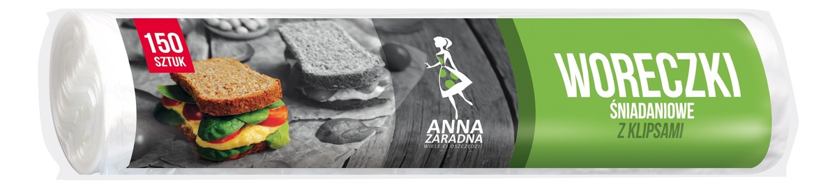Woreczki śniadaniowe z klipsami - 150szt