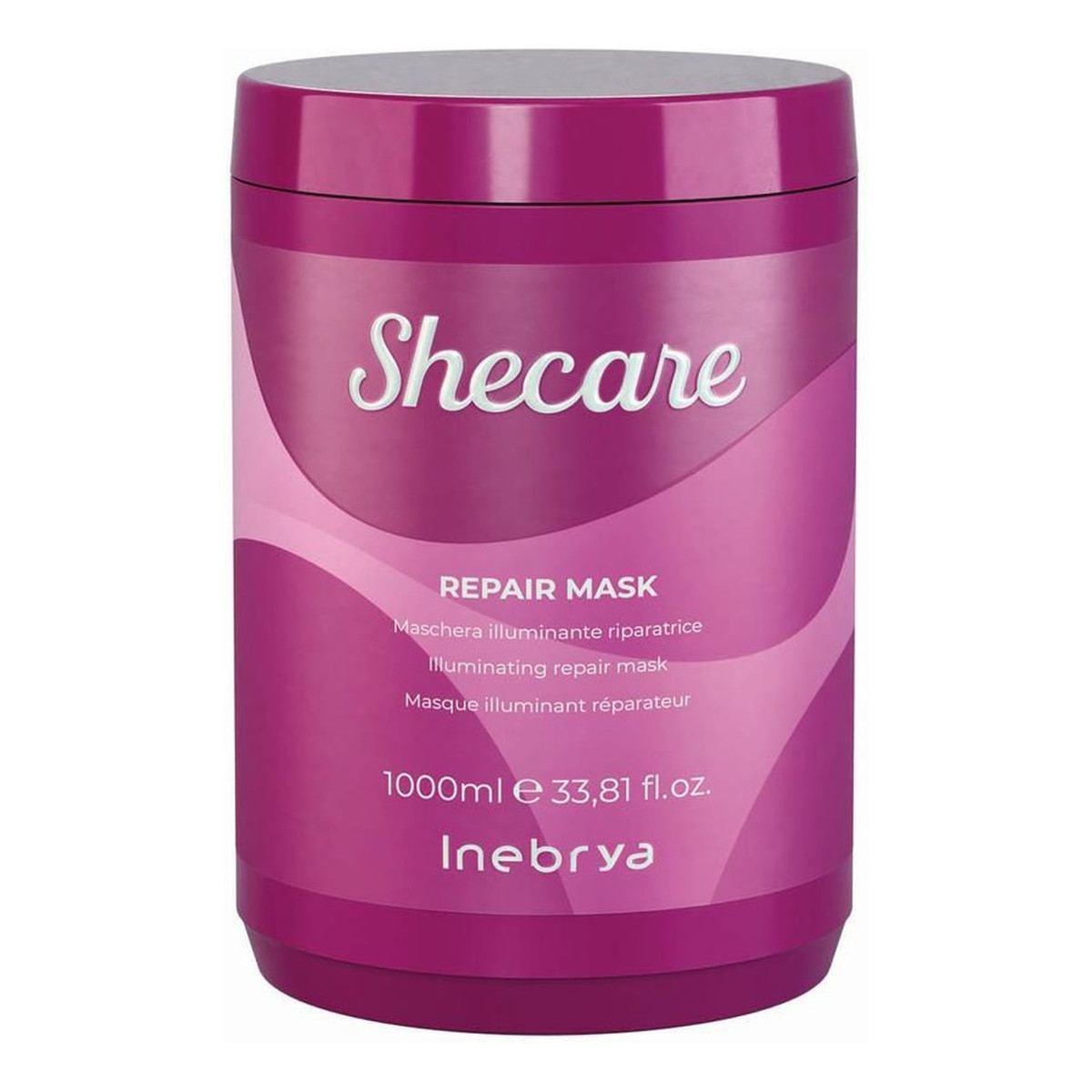 Inebrya Shecare repair mask rozświetlająco-naprawcza maska do włosów zniszczonych zabiegami chemicznymi 1000ml
