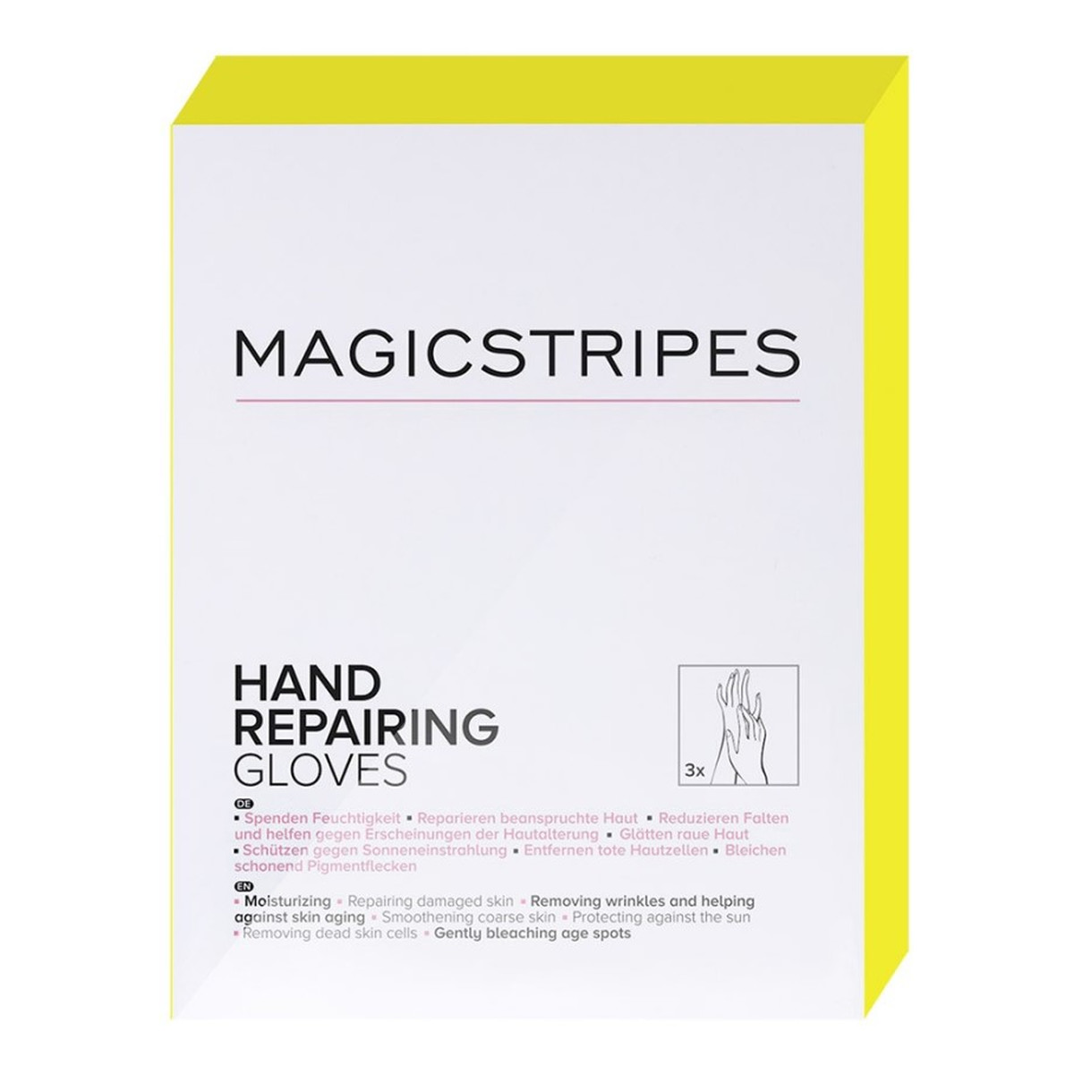 Magicstripes Hand Repairing Gloves rękawiczki regenerujące dłonie 3 pary