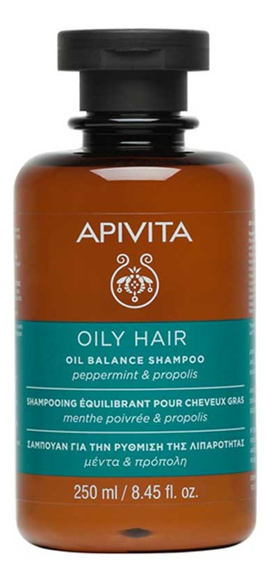 Oily hair oil balance shampoo szampon regulujący przetłuszczanie z miętą i propolisem
