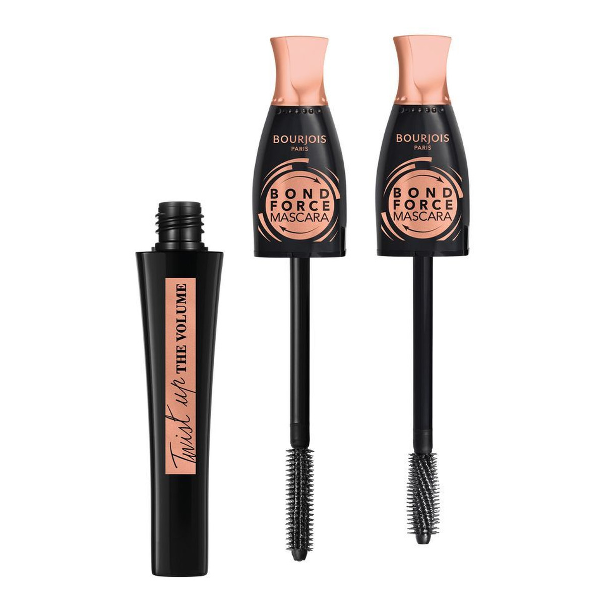Bourjois Twist up the volume bond force tusz do rzęs 01 black 8ml