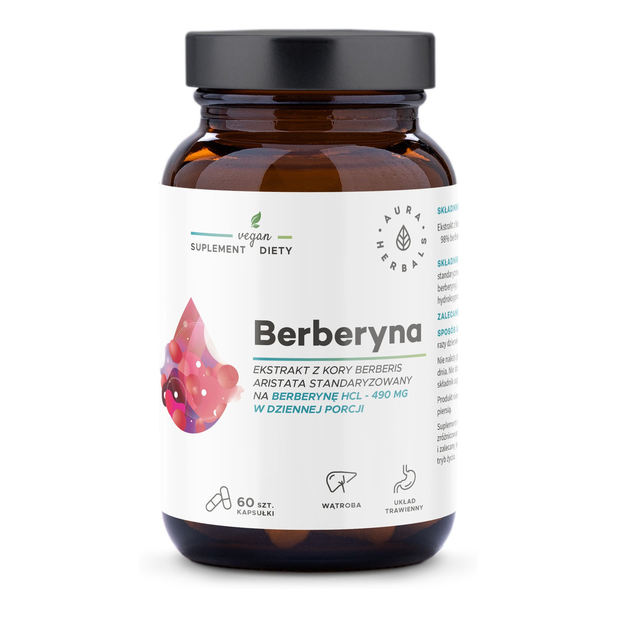 Aura Herbals Berberyna Suplement diety 490mg